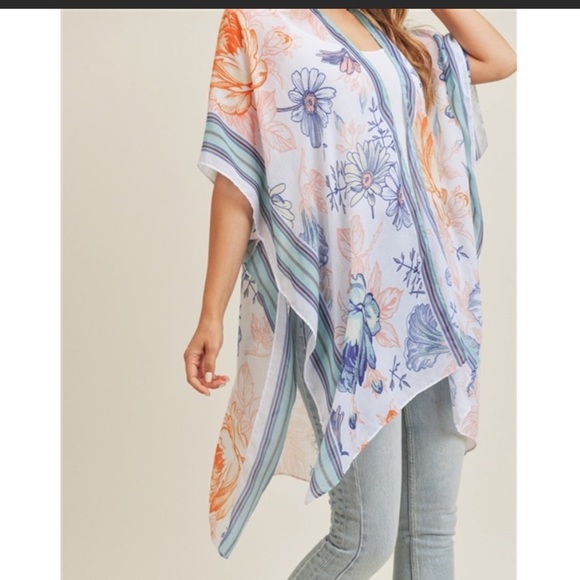 Bold Floral Kimono - One Size - Picture 7 of 13